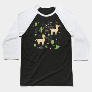 Llama Baseball T-Shirt